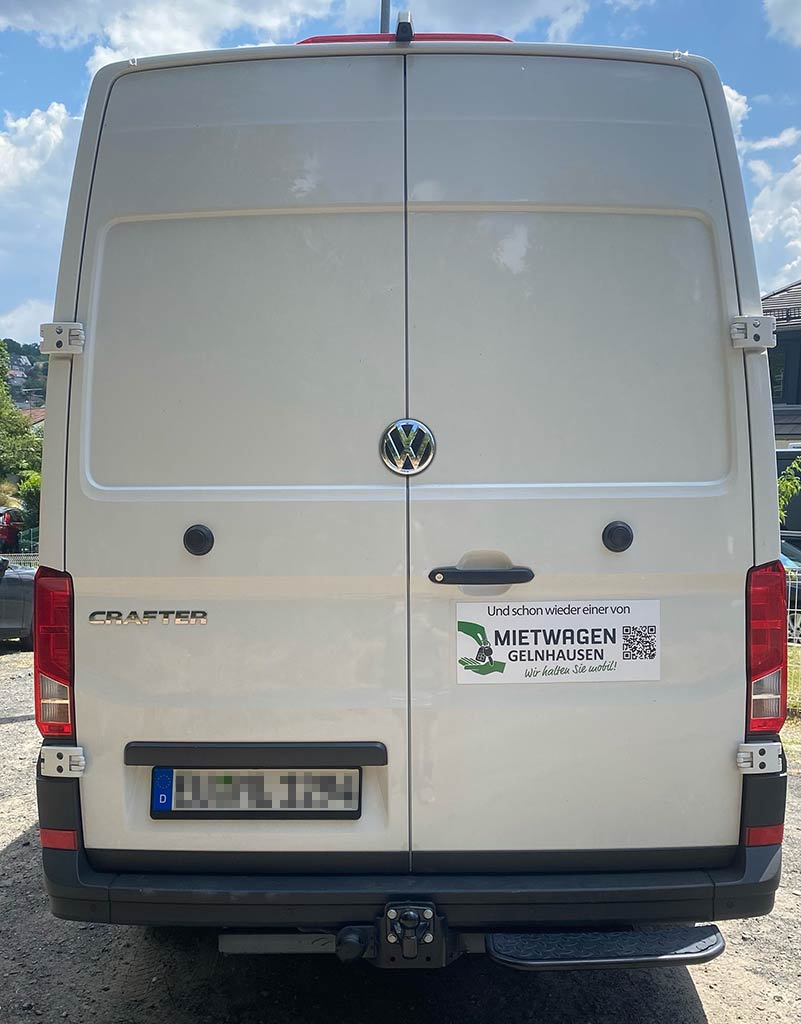 VW Crafter mit Anhängerkupplung mieten